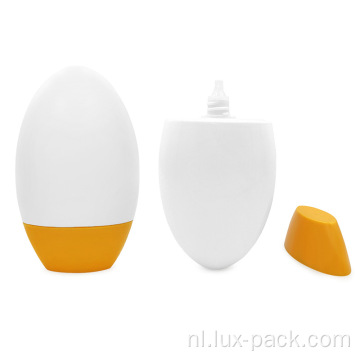 Glazen zonnebrandcrème voor lotion eierfles